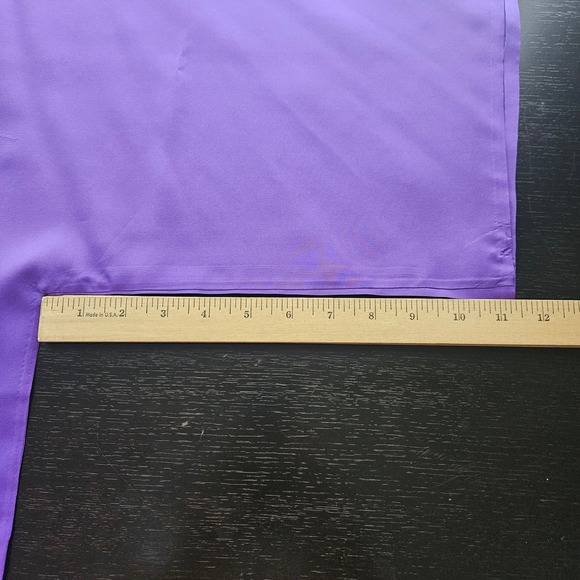 Ralph Lauren Black Label Womens Purple Silk Bateau Neckline Blouse Size 8 - Picture 9 of 11